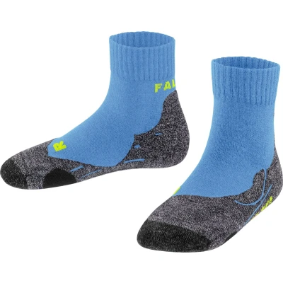 Afbeelding van Falke TK2 Short Trekking Functional Mediumcushioned Sportsokken voor kinderen, Maat: 23/26, Blue note