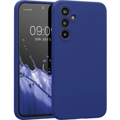 Afbeelding van kwmobile telefoonhoesje geschikt voor Samsung Galaxy A54 5G TPU backcover met siliconen coating Smartphone case in blauwpaars