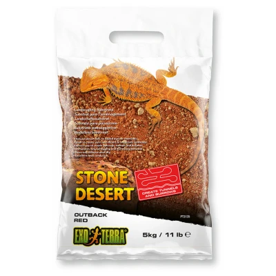 Afbeelding van Exo Terra Bodembedekking Reptielen Stone Desert Substraat Outback Red 5kg 35x20x6cm Rood 1st