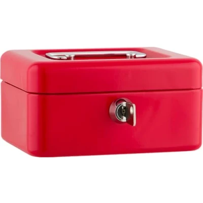 Afbeelding van Sax geldkistje, B 15,2 x H 8 D 11,5 cm, rood