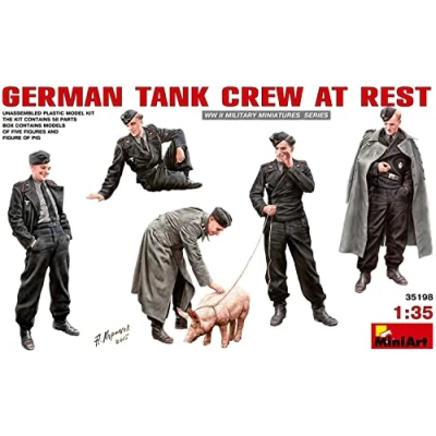 Afbeelding van Miniart German Tank Crew At Rest (Min35198) modelbouwsets, hobbybouwspeelgoed voor kinderen, modelverf en accessoires