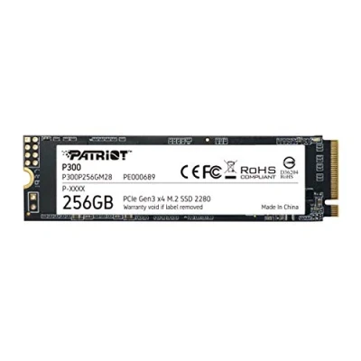 Afbeelding van Patriot P300 256GB interne SSD NVMe PCIe Gen 3x4 M.2 2280 Solid State Drive P300P256GM28