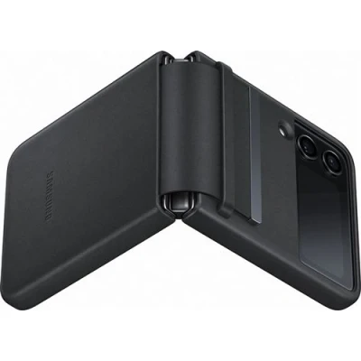 Image de Samsung Leren Back Cover Noir Galaxy Z Flip 4