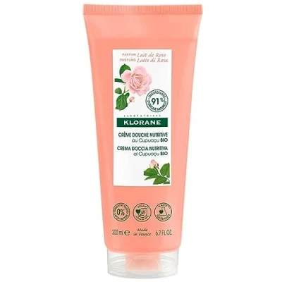 Afbeelding van Klorane douchecreme rozenmelk 200ml