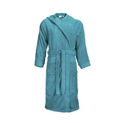 Afbeelding van The One Badjas met capuchon 420 gram Turquoise S/M