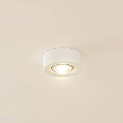 Afbeelding van Lindby plafondlamp 1licht Gips H: 5.3 cm GX53 wit