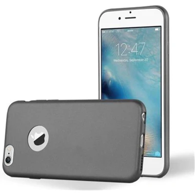 Afbeelding van Cadorabo Hoesje geschikt voor Apple iPhone 6 PLUS / 6S in METALLIC GRIJS Beschermhoes gemaakt van flexibel TPU silicone Case Cover