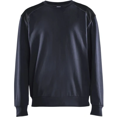 Afbeelding van Blaklader Sweatshirt bi colour 3580 1158 Donker marineblauw/Zwart S