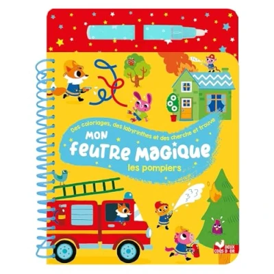 Afbeelding van MON FEUTRE MAGIQUE LES POMPIERS (+ A RESERVOIR D&#039;EAU)