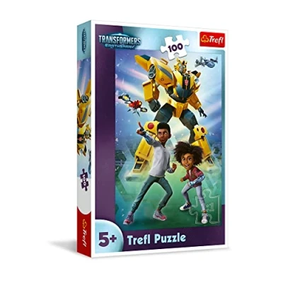 Afbeelding van Trefl Transformers: EarthSpark, Transformers Team Puzzel 100 kleurrijke puzzelelementen met sprookjesfiguren, transformers, plezier voor kinderen vanaf 5 jaar