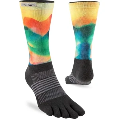 Afbeelding van Injinji Women&#039;s Trail MiDWEIGHT Crew Spectrum Valley XS/S, meerkleurig, XS S, Meerkleurig