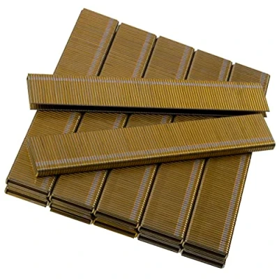 Afbeelding van AERZETIX C58790 Set van 2200 nietjes met smalle kroon 21x5,5x1 mm voor nietmachine hout timmerwerk stoffering staal