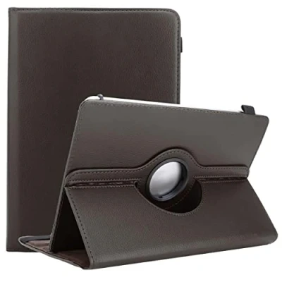 Afbeelding van Cadorabo Tablet Hoesje geschikt voor Lenovo Tab 4 10 (10.1 inch) in BRUIN 360 graden beschermhoes van imitatieleer met standfunctie en elastische band