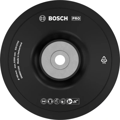 Image de BOSCH 2608601209 disque de support en caoutchouc 180 mm, 8,500 o.p.m.