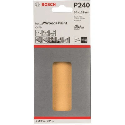 Afbeelding van Schuurvel C470 Best For Wood And Paint, 80 X 133 Mm, Korrel 240, 8 Gaten, 10X