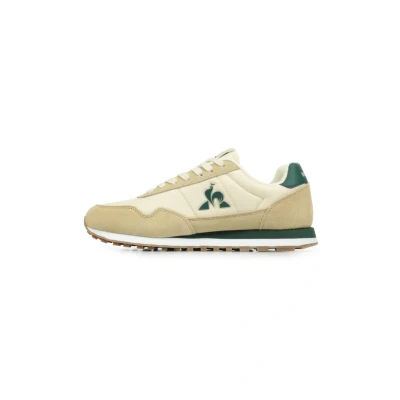Afbeelding van le coq sportif Sneakers laag, Heren, Maat: 44, Turtle dove trekking green Leer en textiel