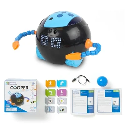 Afbeelding van Learning Resources Cooper The STEM robot, geschenkdoos, robotspeelgoed, robotset, set, robot voor kinderen, coderingsrobot, robotbouwspel, coderingsspeelgoed