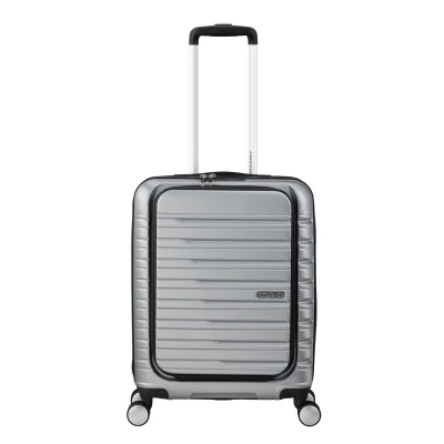 Afbeelding van American Tourister Reiskoffer Flashline Frontloader 55/40cm handbagage Sky silver 34 l