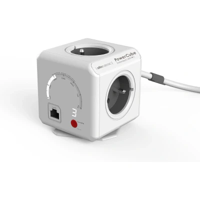 Afbeelding van Allocacoc 9720/FREXWF PowerCube Extended WiFi 4 Sockets Type E Wit/Grijs 1,5 meter