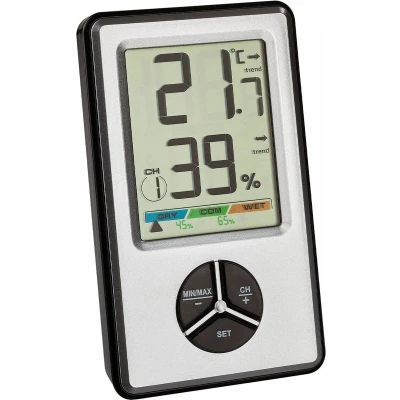 Afbeelding van TFA Dostmann 30.5045.54 digitales thermo hygrometer Draadloze en Wit