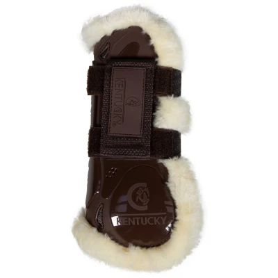 Afbeelding van Kentucky Horsewear Vegan Bont Peesbeschermers Velcro bruin M