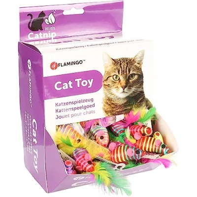 Afbeelding van Flamingo Babby Speelgoed Katten Ps Muis 5cm Assortiment 1st 132586