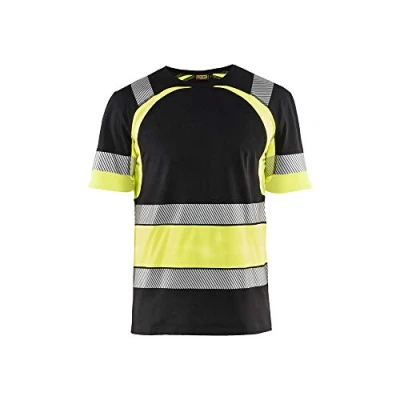 Afbeelding van Blaklader T shirt High Vis 3421 Zwart/High Geel Maat XL