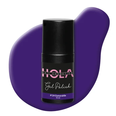 Afbeelding van Gelpolish #124 Esmeralda 10ml Paars Gelnagellak Hola