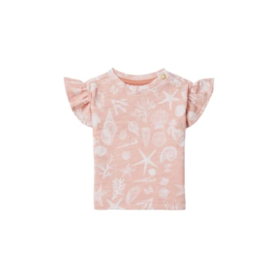 Afbeelding van Noppies Meisje T shirt Covina Peach Beige 50
