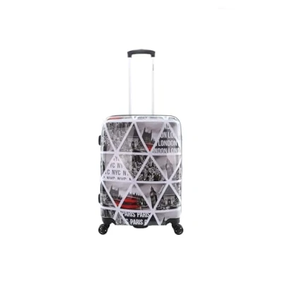 Afbeelding van Saxoline Harde Koffer / Trolley Reiskoffer 64 cm (Medium) Cities