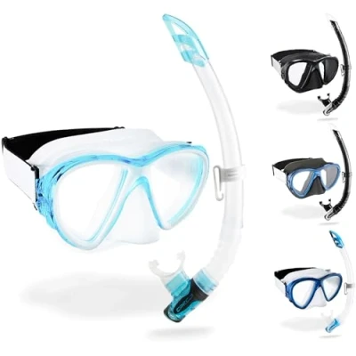Afbeelding van Cressi FIJI GAMMA snorkelset Transparant Aqua