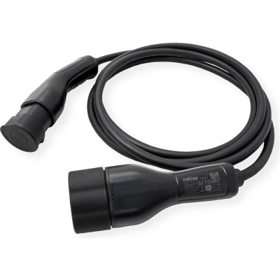 Afbeelding van ROLINE E car oplaadkabel Type2, 3 fase, 480VAC (3P+N+E), 16 A, 11 kW, 7,5 m