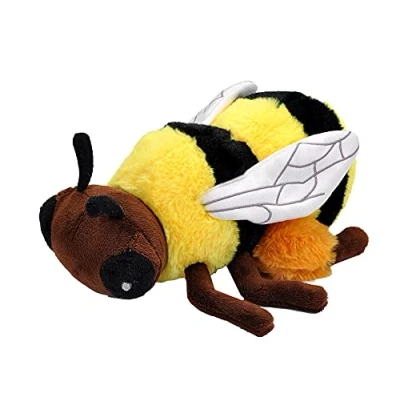 Afbeelding van Wild Republic Pluche knuffel dieren Eco kins honing bij van 25 cm. Insecten speelgoed