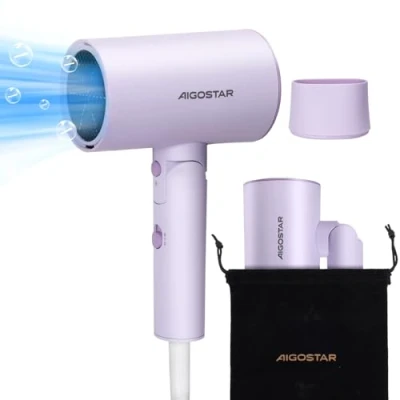 Afbeelding van Aigostar Diane 301YT Föhn met 3 Warmtestanden Haardroger Ionische Coolshot Functie 2100W Violet