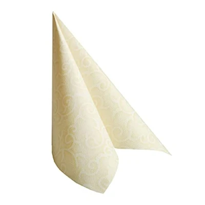 Afbeelding van Papstar, 84877 servetten &quot;Royal Collection&quot;, 1/4 gevouwen, 40 x cm, champagne &quot;Casali&quot;