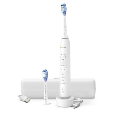 Image de Philips Brosse À Dents Électrique Sonicare Série 7100 Blanche + Tête De Gum Extra Premium Étui Voyage Hx7420/02