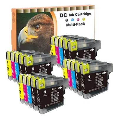 Afbeelding van D&amp;C 20 x inktpatronen compatibel met Brother LC 980/1100 DCP 185C 385C 395CN 585CW 6690CW J615W J715W MFC 490CW 5490CN 5895CW 6890CDW W 7955 CW 990CW
