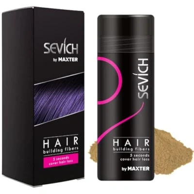 Afbeelding van Haarvezel verbergt onmiddellijk haargebrek 100% natuurlijk katoen microvezelpoeder voor mannen en vrouwen (middelblond 25 g)