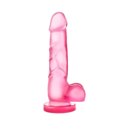 Afbeelding van Yours Sweet &#039;N Hard Dildo Met Ballen Roze Levensecht Gevoel