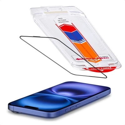 Afbeelding van Accezz Gehard Glas Screenprotector + Applicator voor de Apple iPhone 16 Plus / 15