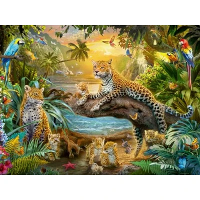 Afbeelding van Legpuzzel Luipaarden in de Jungle, 1500st.