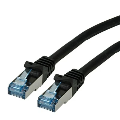 Afbeelding van ROLINE Patchkabel Cat.6A S/FTP (PiMF), Component Level, LSOH, zwart, 15 m