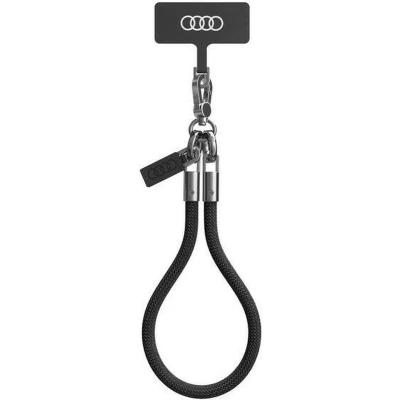 Afbeelding van Audi Universele Telefoonkoord Polsstrap Geschikt voor alle Smartphones Zwart
