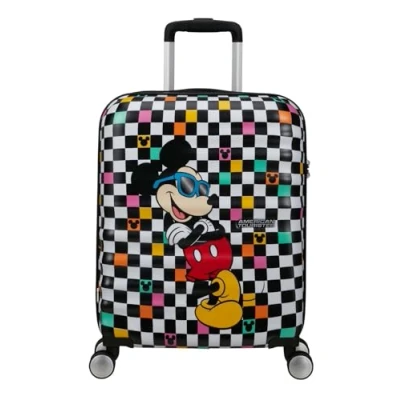 Afbeelding van American Tourister Wavebreaker Disney Spinner 55 cm Mickey Check