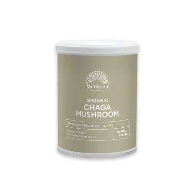 Afbeelding van Mattisson Biologisch Chaga Mushroom Poeder 100 gram