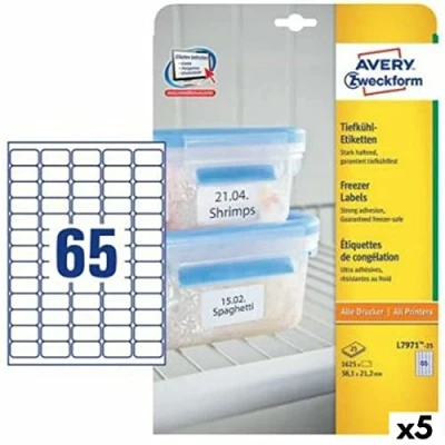 Afbeelding van Printer Labels Avery L7971 38,1 x 21,1 mm White 25 Sheets (5 Units)