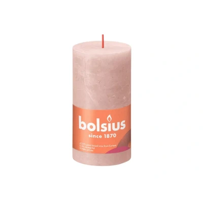 Afbeelding van Bolsius kaars rustiek Misty Pink 130/68 mm