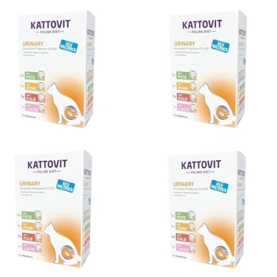 Afbeelding van 12x85g Urinary Pouches 4 Smaken Kattovit Kattenvoer