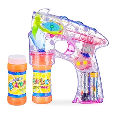 Afbeelding van Relaxdays Bellenblaas pistool LED bellenblaaspistool bellenblaasmachine