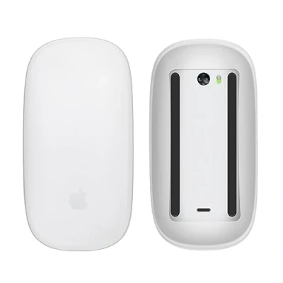 Afbeelding van kwmobile Siliconen beschermhoes geschikt voor Apple Magic Mouse 1 / 2 Zachte muis hoes Meer grip Deels doorschijnend mat transparant